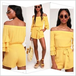 Yellow Santa Ana romper